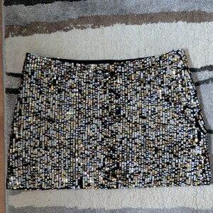 Sequin Embellished Mini Skirt